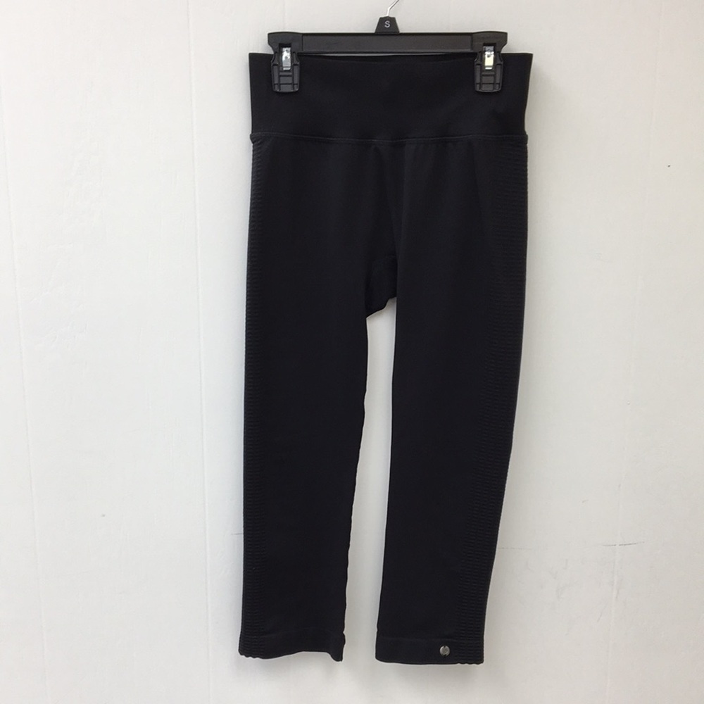 Brooks Pure Project Black Stretch Capri Crimped Side Size S Like-NEW Condition